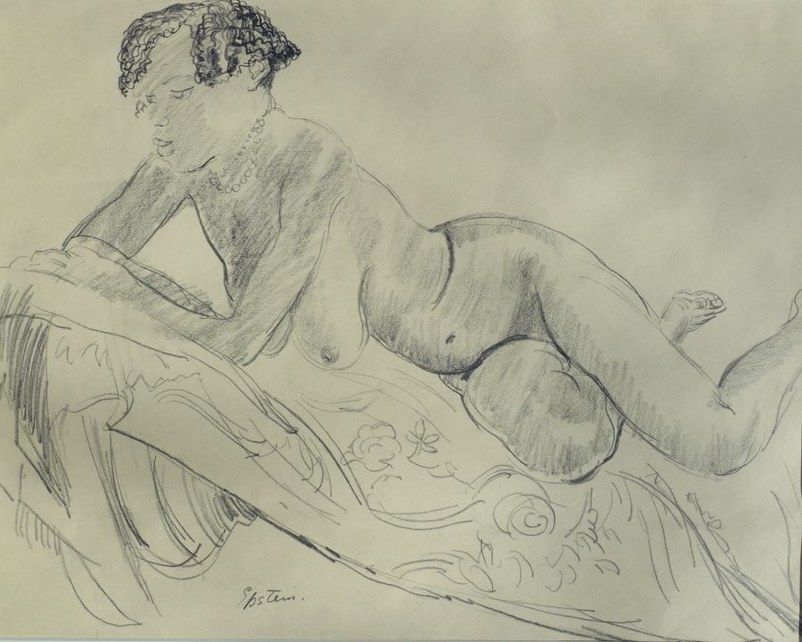 Reclining Nude Model Betty Peters Sir Jacob Epstein